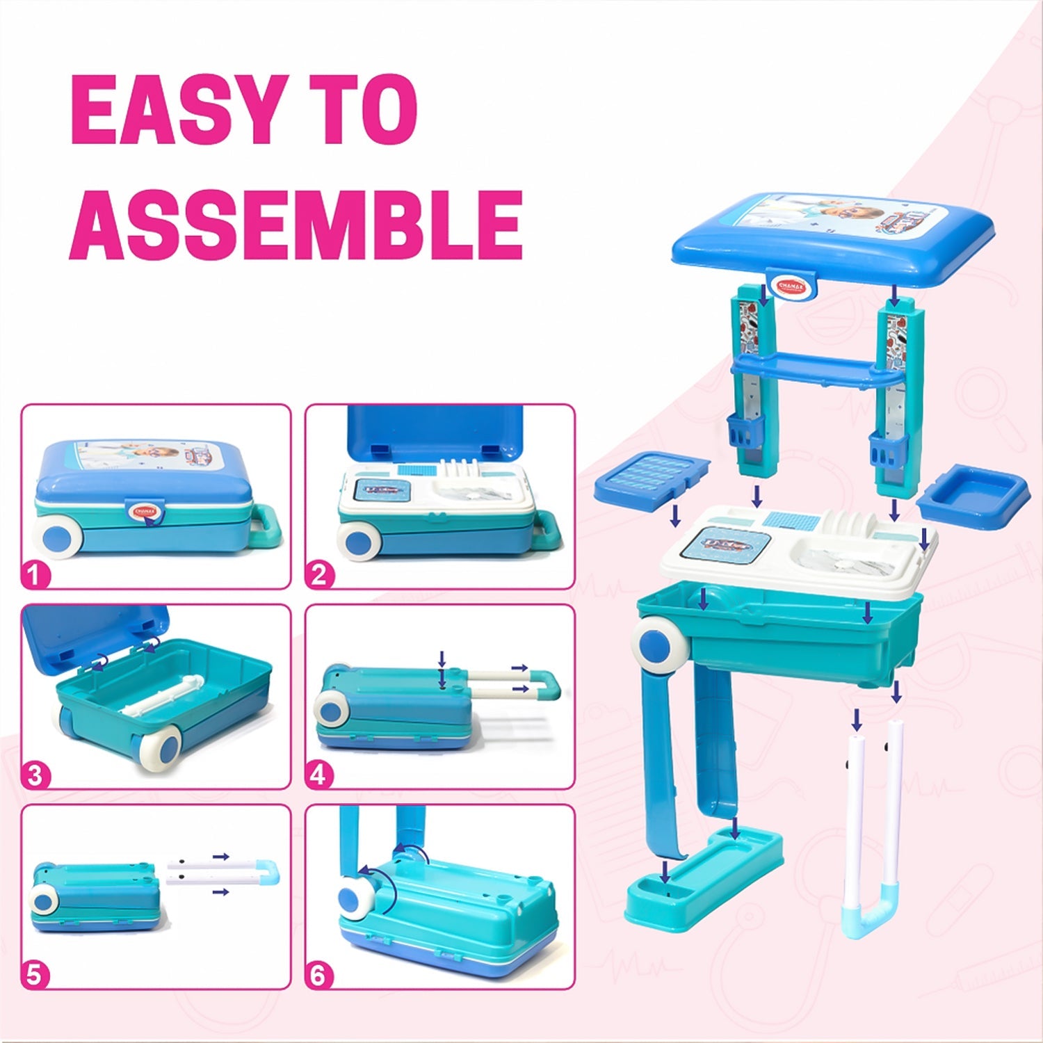 Premium Doctor Set Trolley Little Doctor Kids Toy (1 Set) Premium Doctor Set Trolley Little Doctor Kids Toy (1 Set)